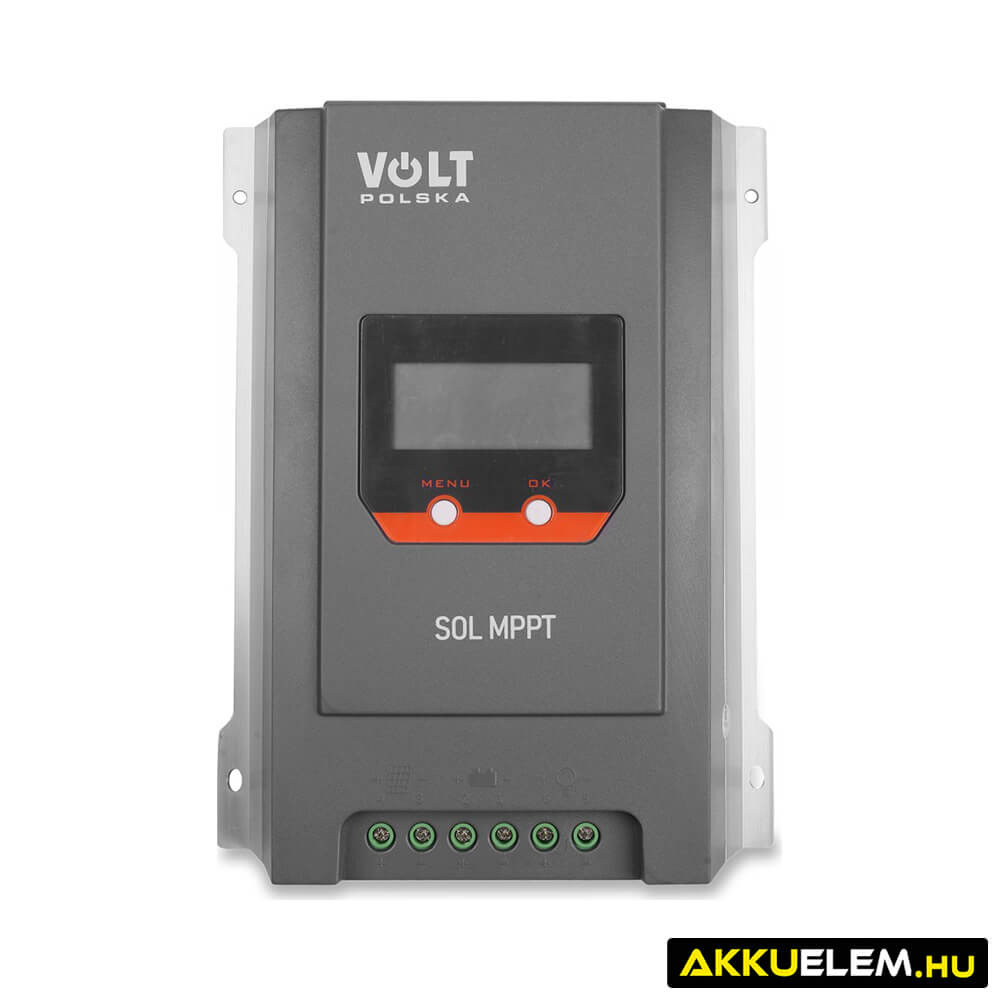 Napelem Töltésvezérlő 12V/24V 30A MPPT  SOLAR Bluetooth