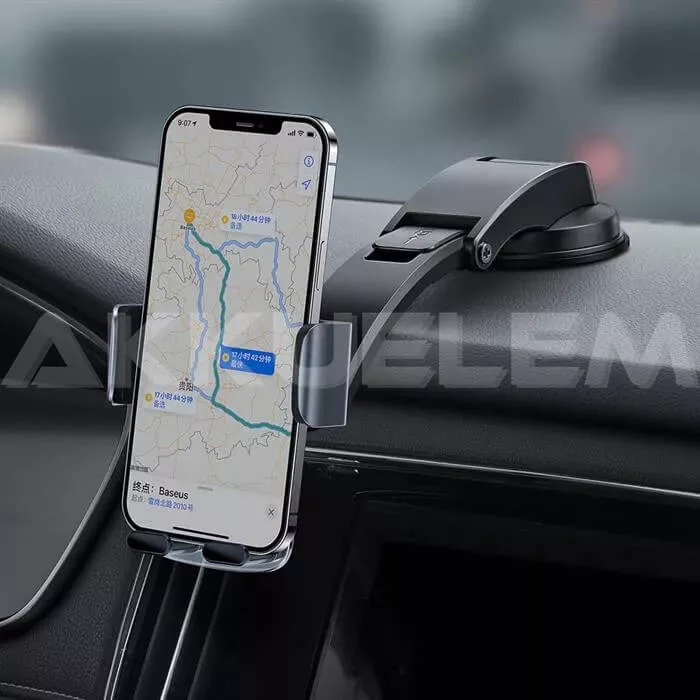Baseus 2 in 1 telefontartó fekete