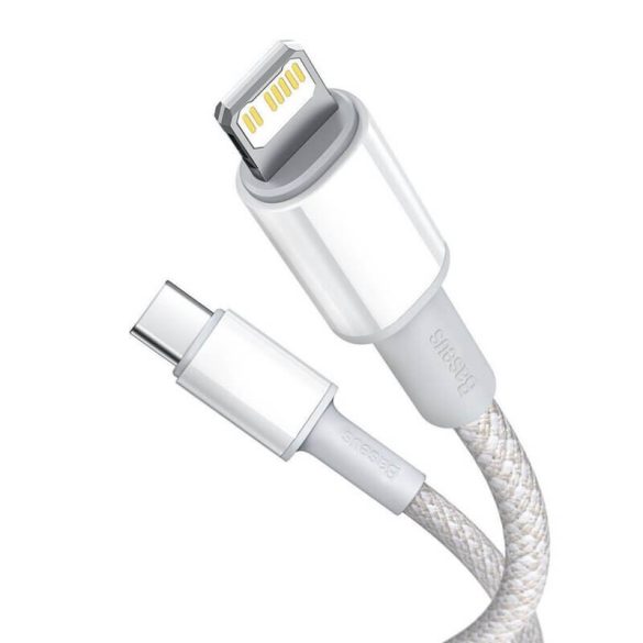 Baseus USB-C/iPhone Lightning kábel 1m fehér 20W