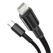 Baseus USB-C/iPhone Lightning kábel 1m fekete 20W