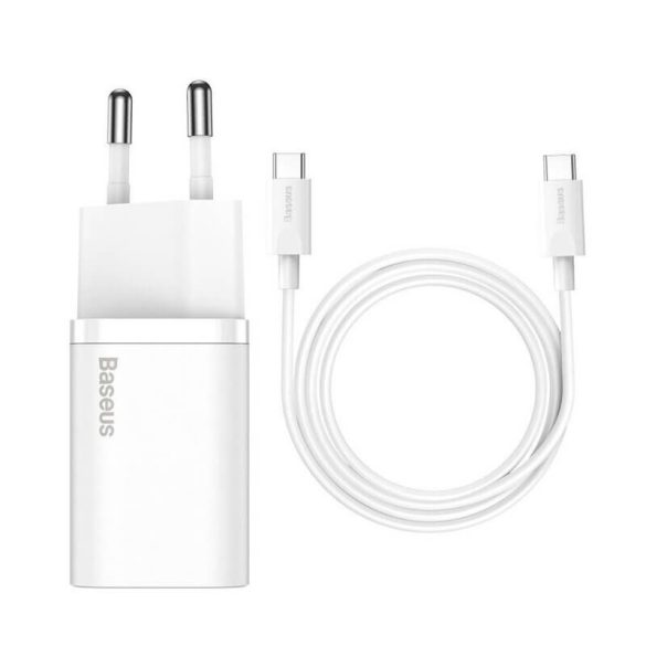 Baseus gyorstöltő USB-C/USB-C kábellel 15W/25W 1m