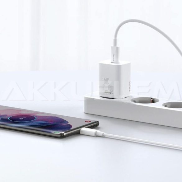 Baseus gyorstöltő USB-C/USB-C kábellel 15W/25W 1m