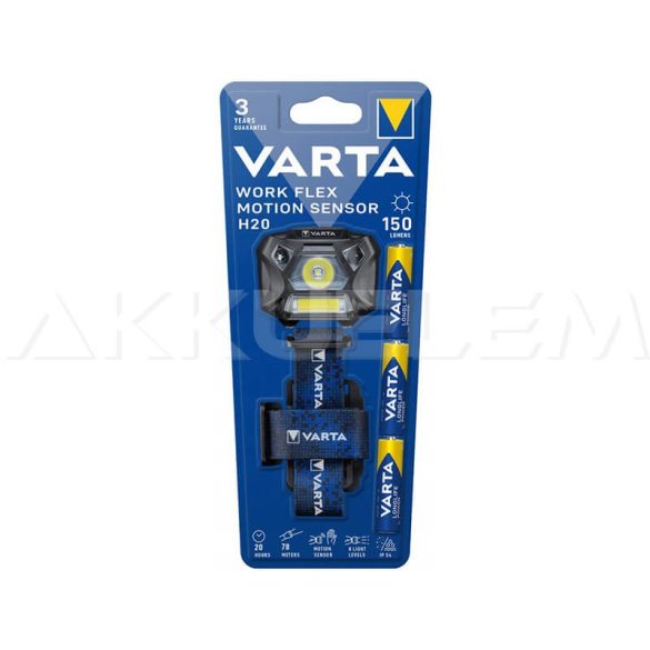 Varta Work Flex fejlámpa 150lm (18648)