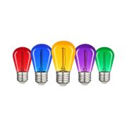   Avide Dekor LED Filament fényforrás 0.6W E27 (Zöld/Kék/Sárga/Piros/Lila)