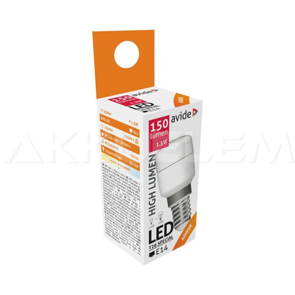 Avide LED izzó 1.5W T26 NW 4000K