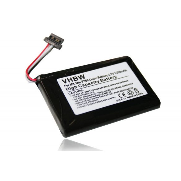 Utángyártott Falk CL653450APR 1S1P 1200mAh 3.7V navigáció akkumulátor