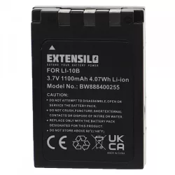   Utángyártott Olympus Li-10B Li-12B 1100mAh 3.7V Li-ion kamera akkumulátor
