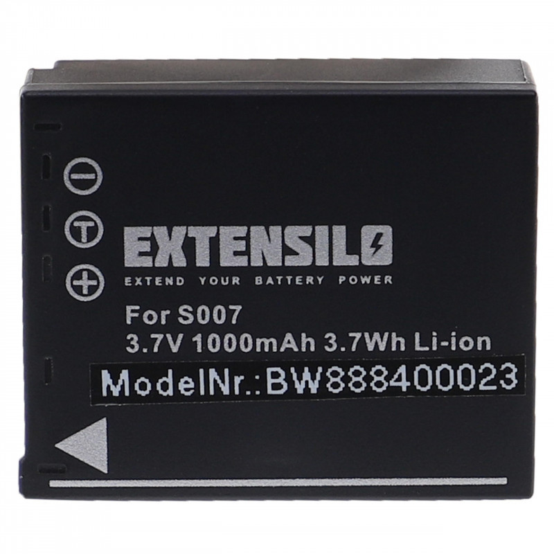 Utángyártott Panasonic CGA-S007 CGA-S007E DMW-BCD10 1000mAh 3.7V Li-ion kamera akkumulátor