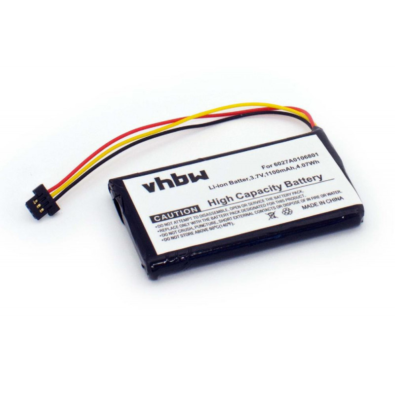 Utángyártott TomTom 6027A0093901 1100mAh 3.7V navigáció akkumulátor