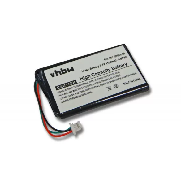 Utángyártott Garmin 361-00056-01 1100mAh 3.7V navigáció akkumulátor - VHBW