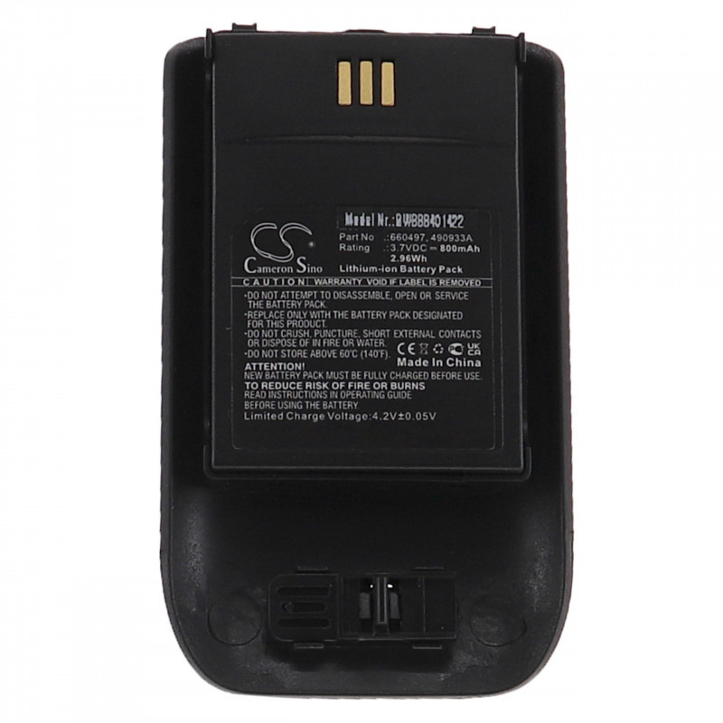 Utángyártott Ascom 490933A660497 800mAh 3.7V Li-ion vonalas telefon akkumulátor