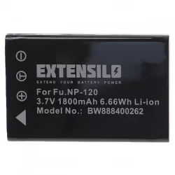   Utángyártott Fujifilm NP-120 1800mAh 3.7V Li-ion kamera akkumulátor - VHBW