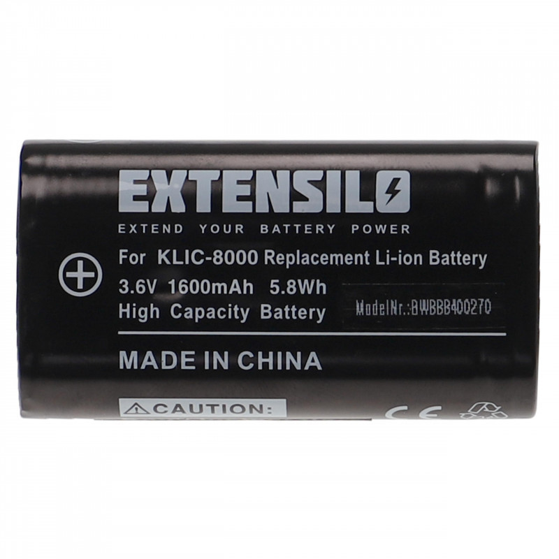 Utángyártott Kodak Klic-8000 RB50 1600mAh 3.6V Li-ion kamera akkumulátor