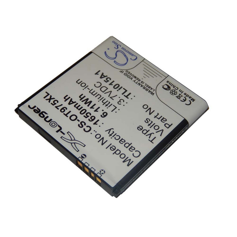   Utángyártott mobiltelefon akkumulátor Alcatel CAB32A0001C1 1650mAh 3.7V Li-ion