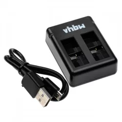   Két csatornás utángyártott akkutöltő (Micro USB) GoPro AHDBT-501 akkuhoz