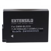   Utángyártott Panasonic DMW-BLD10 DMW-BLD10E DMW-BLD10PP 950mAh 7.4V Li-ion kamera akkumulátor