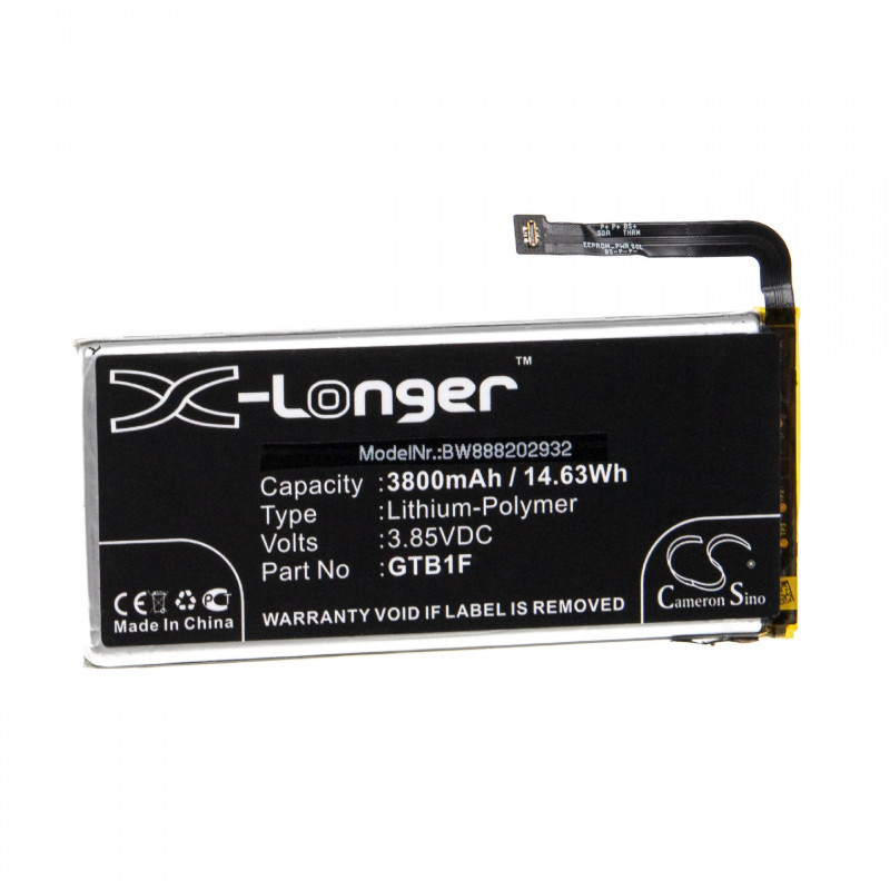 Utángyártott mobiltelefon akkumulátor Google GTB1F 3800mAh 3.85V Li-polymer