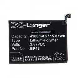   Utángyártott mobiltelefon akkumulátor Xiaomi BP42 4100mAh 3.87V Li-polymer