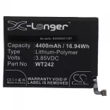 Utángyártott mobiltelefon akkumulátor Nokia WT242 4400mAh 3.85V Li-polymer - VHBW