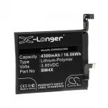 Utángyártott mobiltelefon akkumulátor Xiaomi BM4X 4300mAh 3.85V Li-polymer - VHBW
