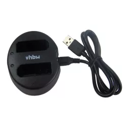   Két csatornás utángyártott akkutöltő USB akkutöltő Canon LP-E10 akkuhoz