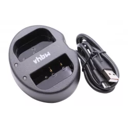   Két csatornás USB utángyártott akkutöltő Panasonic DMW BLF19E