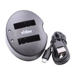   Két csatornás utángyártott akkutöltő USB akkutöltő Nikon akkukhoz EN-EL12