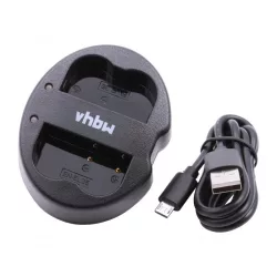   Két csatornás utángyártott akkutöltő USB akkutöltő Nikon akkukhoz EN-EL3e Fuji NP-150 Minolta NP-400
