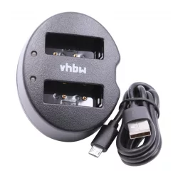   Két csatornás utángyártott akkutöltő USB akkutöltő Olympus akkukhoz PS-BLS1