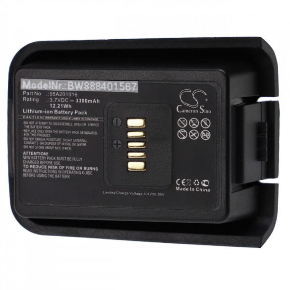 Vonalkód olvasó utángyártott akkumulátor Datalogic 4006-0337 024000005 3300mAh 3.7V Li-ion