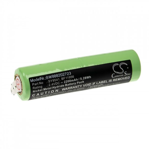 Utángyártott Kenwood BF11956 SY9541 2200mAh 2.4V NiMH elektromos húsdaráló akkumulátor