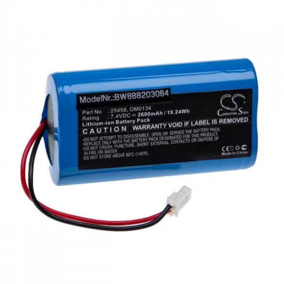 Utángyártott SurgiTel OM0134 25458 2600mAh 7.4V Li-ion orvosi eszköz akkumulátor