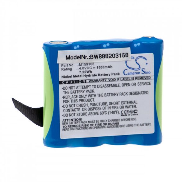 Utángyártott Edan 4XNR49AA1500P M159105 1500mAh 4.8V NiMH orvosi eszköz akkumulátor