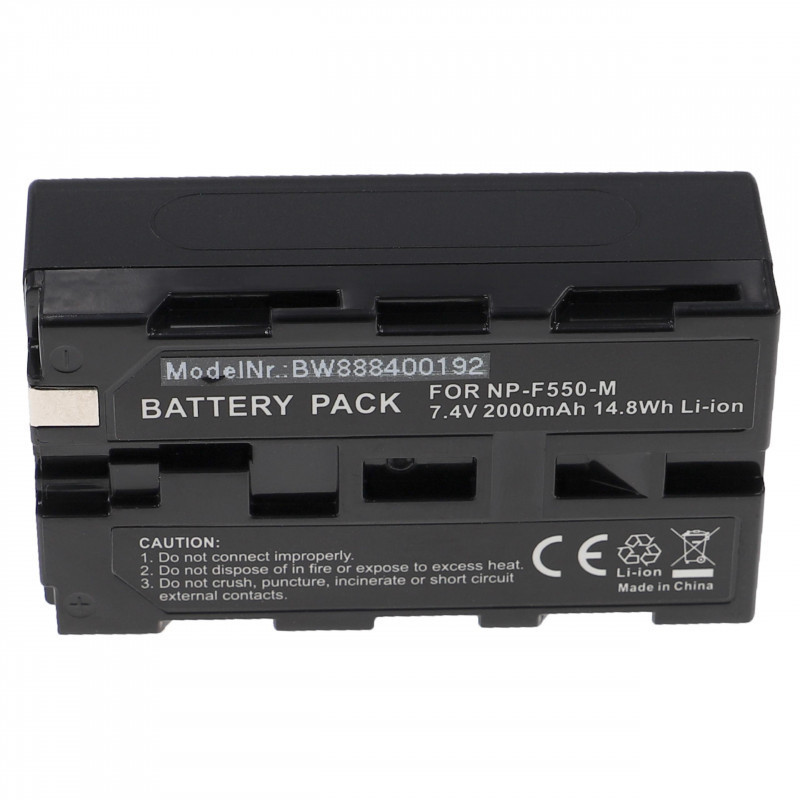   Utángyártott Sony NP-F550 2000mAh 7.4V Li-ion kamera akkumulátor