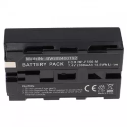   Utángyártott Sony NP-F550 2000mAh 7.4V Li-ion kamera akkumulátor
