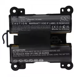   Utángyártott Bose 745531-0010 2600mAh 7.4V Li-ion hordozható hangszóró akkumulátor