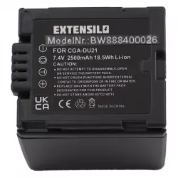   Utángyártott Hitachi DZ-BP07s DZ-BP14s DZ-BP21 2500mAh 7.4V Li-ion kamera akkumulátor