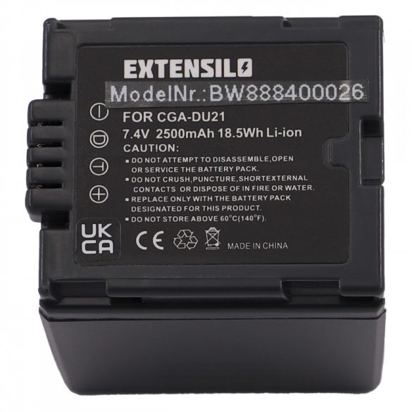 Utángyártott Hitachi DZ-BP07s DZ-BP14s DZ-BP21 2500mAh 7.4V Li-ion kamera akkumulátor