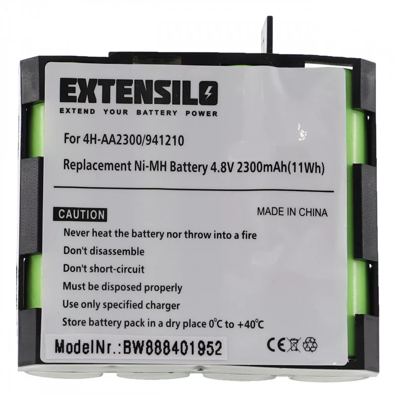 Utángyártott Compex 941210 4H-AA1500 4H-AA2000 2300mAh 4.8V NiMH orvosi eszköz akkumulátor Utángyártott Compex 941210 4H-AA1500 4H-AA2000 2300mAh 4.8V NiMH orvosi eszköz akkumulátor