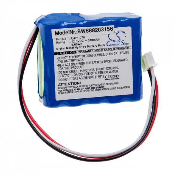 Utángyártott EndoMate U421-070 800mAh 12V NiMH orvosi eszköz akkumulátor