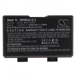   Utángyártott Bosch 8697322501 8697322504 8697322963 B165 1200mAh 4.8V NiMH rádió akkumulátor - VHBW