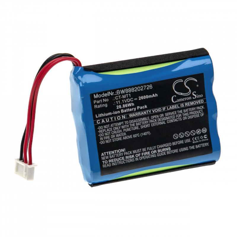 Utángyártott Clarke-Tech CT-MT1 2600mAh 11.1V Li-ion mérőeszköz akkumulátor