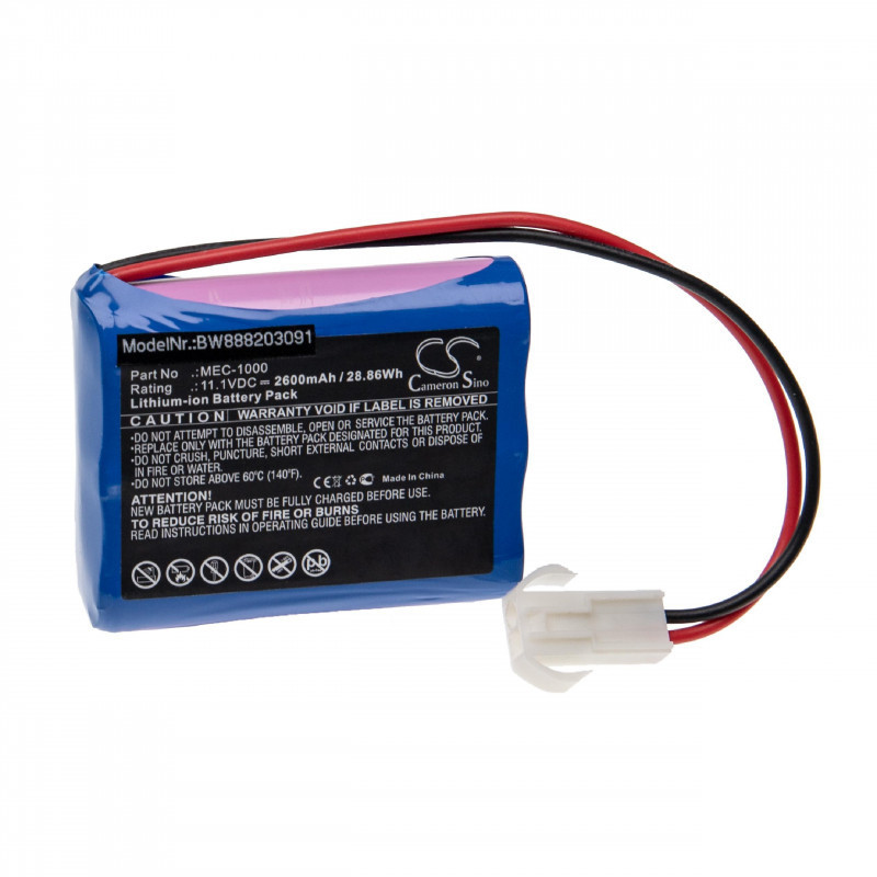 Utángyártott Mindray MEC-1000 2600mAh 11.1V Li-ion orvosi eszköz akkumulátor