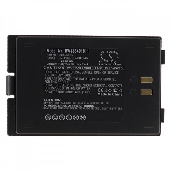 Utángyártott Satlink E506085 4000mAh 7.4V Li-polymer mérőeszköz akkumulátor