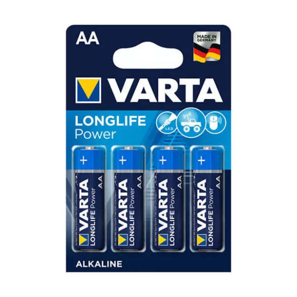 Varta Longlife Power LR6 AA elem 4db/csomag (ár/csomag)