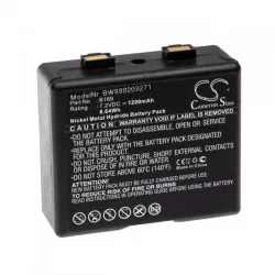   Utángyártott AEG / Bosch B169 1200mAh 7.2V NiMH rádió akkumulátor - VHBW