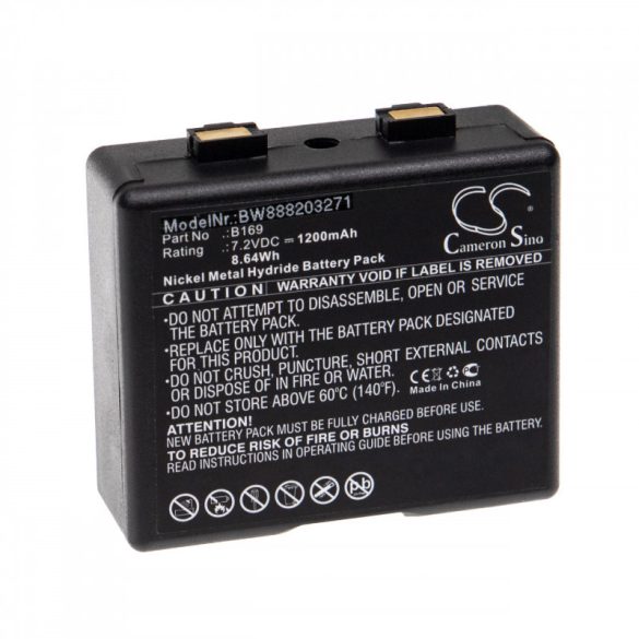 Utángyártott AEG / Bosch B169 1200mAh 7.2V NiMH rádió akkumulátor