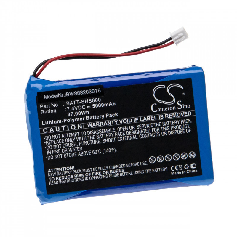 Utángyártott Siglent BATT-SHS800 5000mAh 7.4V Li-polymer mérőeszköz akkumulátor
