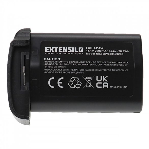 Utángyártott Canon LP-E4 LP-E4N 2600mAh 11.1V Li-ion kamera akkumulátor