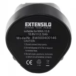 Szerszámgép utángyártott akkumulátor Makita 194550-6 194551-4 2500 mAh 10.8 V Li-ion - VHBW